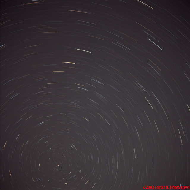 Little Dipper star trails.