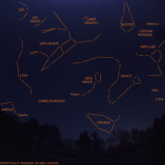 Northern circumpolar sky.