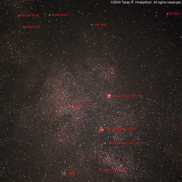 Eagle and Omega Nebulas.