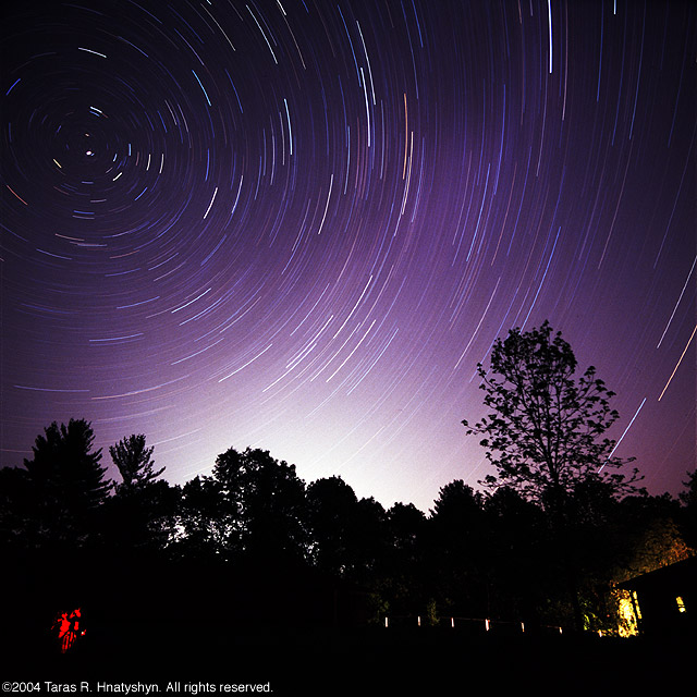 Star Trails over Ellenville.