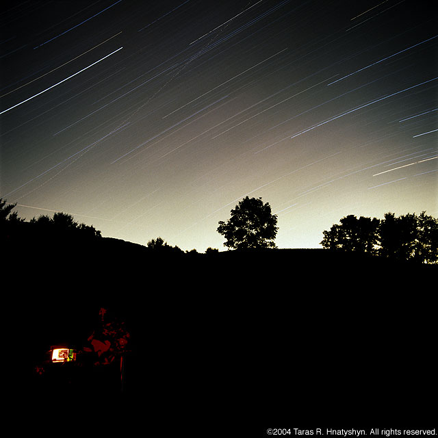SE Star Trails with Telescope.