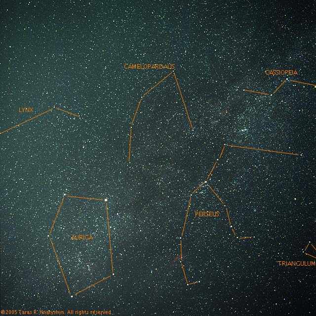 Northern Milky Way&mdash;Auriga to Cassiopeia.